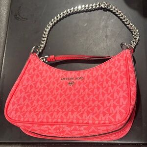 Michael Kors Hot Pink Shoulder Bag with Chain Strap
